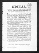 Edital assinado por António Osório de Sousa Castro Cabral e Albuquerque em que faz saber que foi nomeado pela Junta Provisória Encarregada de Manter a Legitimidade do Senhor D. Pedro IV, para exercer o cargo de encarregado de Polícia.