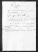 Processo de liquidação de contas do alferes George Friedberg que serviu no 1º Regimento de Infantaria Ligeira da Rainha.