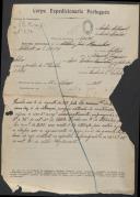 Adelino José Raminhos - Soldado - 1.º Esquadrão do Regimento de Cavalaria 1