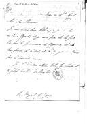 Carta do duque de Wellington, para D. Miguel Pereira Forjaz, ministro e secretário de Estado dos Negócios da Guerra, remetendo duas cartas que enviou ao Príncipe Regente e para serem lidas aos governadores do reino.