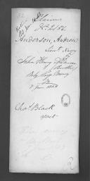 Processo do requerimento de John Henry Anderson em nome do seu irmão, oficial Andrew Anderson, marinheiro no navio Duquesa de Bragança.
