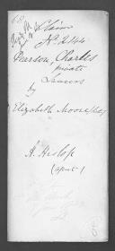 Processo do requerimento de Elizabeth Moore em nome do seu irmão Charles Pearson do Regimento Provisional de Lanceiros.