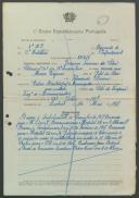 Joaquim Teixeira da Silva - Soldado - 12ª. Compª. Regimento de Infantaria nº. 4