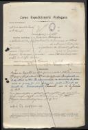 Valentim Rodrigues - Soldado - 1º. Grupo de Companhias de Saúde