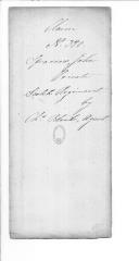 Processo do requerimento do soldado John Sparrow, do Regimento de Fuzileiros Escoceses.