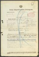 Armando de Oliveira Dias - Soldado - Regimento de Infantaria nº31