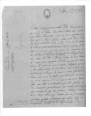 Ofício do coronel Rodrigo Vitto Pereira da Silva, do Regimento de Infantaria 2, para o barão de Molelos sobre a passagem de um espanhol na vila de Moura, que vinha de Cádiz, com duas cartas para a família real, informando que a dita família saiu de Cádiz no dia 1 de Outubro de 1823, ficando livre do poder revolucionário.