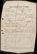 Domingos Rodrigues Marçalo - Soldado - 2º. Esq. Cavalaria 8
