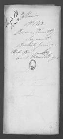 Processo do requerimento de Phoche Brown em nome do seu filho, sargento Timothy Brown do Regimento de Granadeiros Britânicos.