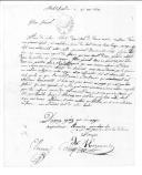 Ofícios dos prisioneiros franceses para o conde de Vila Flor sobre as suas condições dos seus cativeiros.