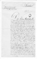 Processo sobre o requerimento de José Maria Soares, porta estandarte do Esquadrão do Regimento de Cavalaria 7.