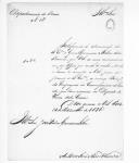 Correspondência de António José Alves de Oliveira, do Departamento do Douro, para José Pedro Cardoso, Francisco Infante de Lacerda, Joaquim Nogueira Gandra e para Luís de Sá Osório sobre o envio de documentos, licenças, juramento à Constituição de 1822, pedido de esclarecimento relativo ao fornecimento de rações às praças dos contigentes que se encontram na cidade do Porto e inspecções de saúde realizadas a soldados.