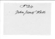 Processo sobre o requerimento de John James Wall, soldado irlandês. 