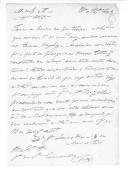 Correspondência do duque da Terceira para José da Silva Carvalho sobre pagamento de despesas a José Vanzeler pelo embarque de oficiais e praças estrangeiras nas escunas inglesas "Adelaide" e "Teaser" com destino a Glasgow e Londres, remetendo relações dos ditos oficiais e das praças estrangeiras que embarcaram nas escunas inglesas.