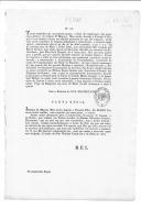 Carta régia e decreto sobre a demissão de D. Miguel como comandante-em-chefe do Exército.