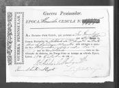 Cédulas de crédito sobre o pagamento das praças do Batalhão de Caçadores 4, durante a época de Almeida na Guerra Peninsular (letra J).