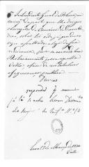 Aviso do conde de Subserra para Simão da Silva Ferreira de Lima e Castro comunicando que já se encontra em Torres Vedras um destacamento do Regimento de Infantaria 10 para auxiliar na segurança pública.