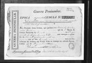 Cédulas de crédito sobre o pagamento dos oficiais do Regimento de Infantaria 10, durante a 2ª época, da Guerra Peninsular.