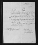 Ofícios de R. A. Basche para Manuel de Brito Mouzinho apresentando uma proposta para os postos vagos do Regimento de Infantaria 20.