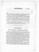 Correspondência de José Ferreira Sarmento para o conde de Vila Flor rementendo decretos lei sobre pessoal.