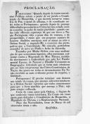 Proclamação de D. Maria II aos portugueses contra a anarquia e pela defesa da constituição da Monarquia.