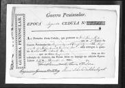 Cédulas de crédito sobre o pagamento das praças do Regimento de Infantaria 10, durante a 2ª época, da Guerra Peninsular.
