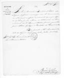 Carta e minuta do barão de Pernes para o comandante da 1ª Divisão Militar a comunicar que foi determinado que a 7ª Divisão Militar fizesse avançar o Batalhão de Caçadores 6 para a Aldeia Galega.