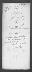 Processo do requerimento de Henry Grant, marinheiro da Brigada da Marinha.