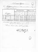 Relações de cartuxame e pederneiras distibuidas, e em reserva aos corpos do Exército Libertador.