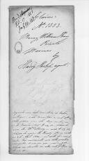Processo do requerimento do soldado William Henry Makey, que serviu na Marinha a bordo do navio Dona Maria, de compensação financeira pelo tempo de serviço em Portugal. 