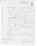 Correspondência do conde de São Lourenço para o conde de Barbacena dando ordens para o Tesouraria Geral das Tropas paga vencimentos, justiça, pessoal, uniformes, intendência, deslocamentos, forragens, licenças, contabilidade e inspecções.