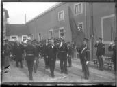 "Visita do presidente Manuel de Arriaga à Escola de Guerra."