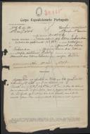 Januário da Silva Taborda - Soldado - 1.º Grupo de Companhias de Administração Militar
