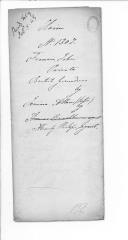 Processo do requerimento de Jemima Allen em nome do seu irmão soldado John Francis, do Regimento de Granadeiros Britânicos.