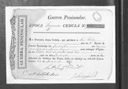 Cédulas de crédito sobre o pagamento das praças, sargentos, oficiais e tambores do Regimento de Infantaria 19, durante a 2ª época na Guerra Peninsular.