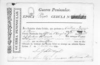 Cédulas de crédito sobre o pagamento dos oficiais do Regimento de Infantaria 18, durante a época do Porto na Guerra Peninsular.