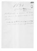 Correspondência do conde de Saldanha para José Lúcio Travassos Valdez, ajudante general do Exército, remetendo notas e sobre pessoal, despesas, condecorações, relação das praças do 1º Batalhão Móvel de Alcobaça que devem ter passagem para batalhões nacionais fixos dos seus domicílios e relação do armamento recebido pelo trem dos congregados.