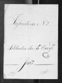 Processos sobre cédulas de crédito do pagamento das praças da 4ª Companhia do Regimento de Infantaria 2, durante a época da Guerra Peninsular (letra J).