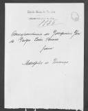 Correspondência de Joaquim José da Veiga Castro Ferreira, da 1ª Repartição da 2ª Direcção do Ministério da Guerra, para João Carlos de Saldanha Oliveira e Daun, Inácio da Costa Quintela, conde de Barbacena Francisco, Martinho José Dias Azevedo e Marquês de Valença sobre vencimentos, Pagadoria de Chaves e Porto, relação de verbas para as províncias e contabilidade.