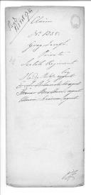 Processo do requerimento do soldado Joseph Gray do Regimento de Fuzileiros Escoceses.