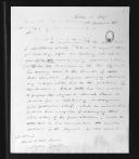Correspondência do coronel Collins para Manuel de Brito Mouzinho sobre nomeações e antiguidade de oficiais.