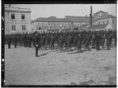 "Quartel dos marinheiros, exercícios de ginástica."