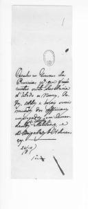 Circulares de D. Miguel Pereira Forjaz, ministro e secretário de Estado dos Negócios da Guerra, para os generais das províncias e provedores das comarcas relativas àqueles que, administrando bens vinculados patrimoniais, deixam de assentar praça na tropa voluntariamente e à proibição de licenças de casamento.