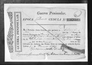 Cédulas de crédito sobre o pagamento de oficiais do Regimento de Infantaria 10, durante a 4ª época, da Guerra Peninsular.