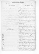 Correspondência de Francisco Simões Margiorchi para Agostinho José Freire, ministro da Guerra sobre envio de documentos dirigidos ao Ministério da Marinha e Ultramar, da perfeitura da província de Cabo Verde acerca de informações políticas de oficiais.