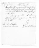 Avisos do conde de São Lourenço, do Ministério da Guerra, para o conde de Barbacena Francisco, da Repartição do chefe de Estado Maior General, remetendo relações dos requerimentos que se remeteram ao conde de Barbacena Francisco.