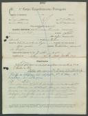 Francisco Fernandes Manuel - Soldado - 12ª. Compª. Regimento de Infantaria nº. 4