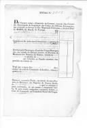 Títulos de crédito sobre a Comissão de Londres, passado pela Comissão Encarregada da Liquidação das Contas dos Oficiais Estrangeiros do Regimento de Fuzileiros Escoceses.