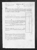 Títulos de crédito passados pela Comissão Encarregada da Liquidação das Contas dos Oficiais Estrangeiros aos militares do 1º Regimento de Infantaria Ligeira da Rainha (letra E).