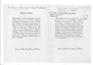 Proclamação (cópia) assinada pelo conde de Vila  Flor, duque da Terceira, apelando aos portugueses para se unirem à causa liberal.